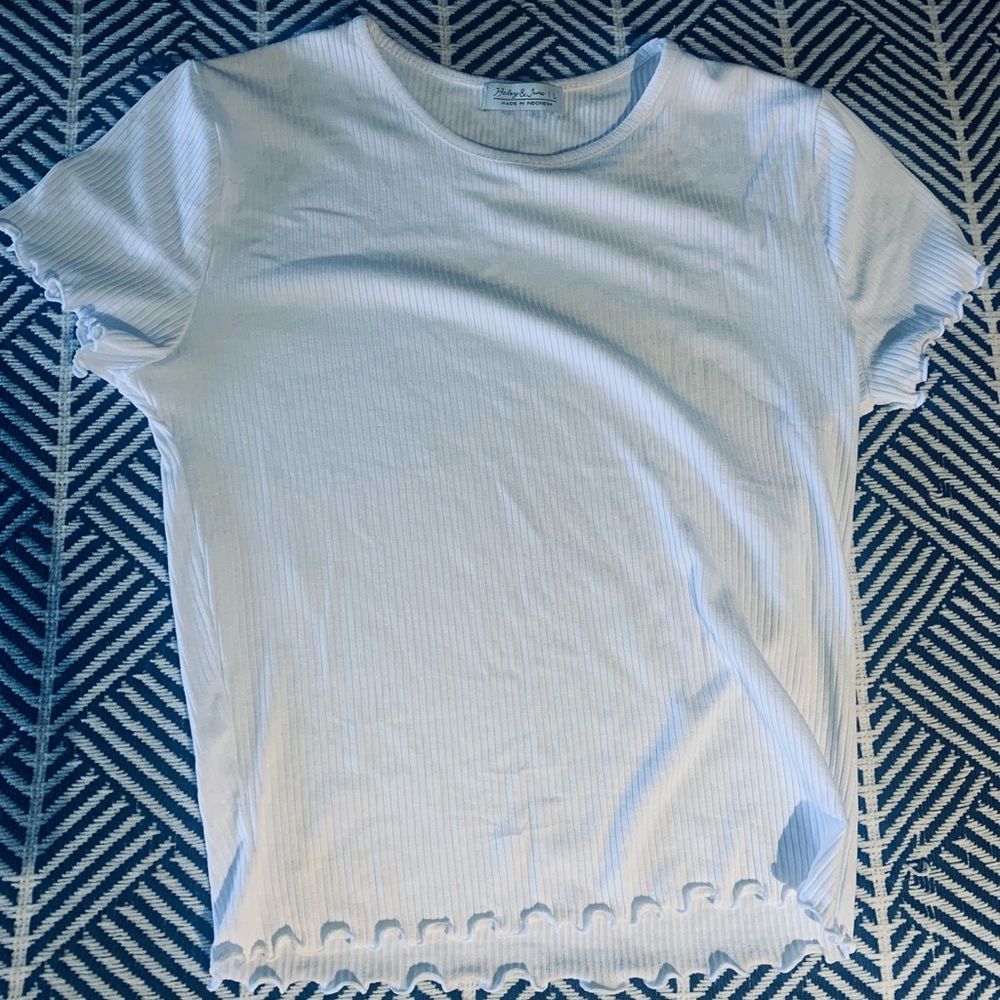 Haley and June White y2k Shirt